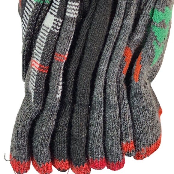 Christmas Crew Socks Men's 4 pack Joe Fresh Assorted Patterns Moose Trees NWT - Picture 4 of 6